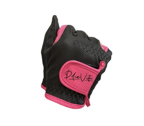 Dolce Vita Leather Kids Glove Black and Pink - Image 2