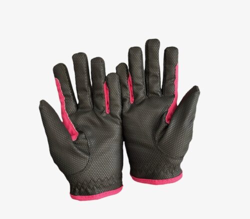 Dolce Vita Leather Kids Glove Black and Pink - Image 3
