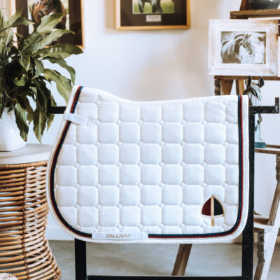 Callaho GP White Diamante Saddle Pad