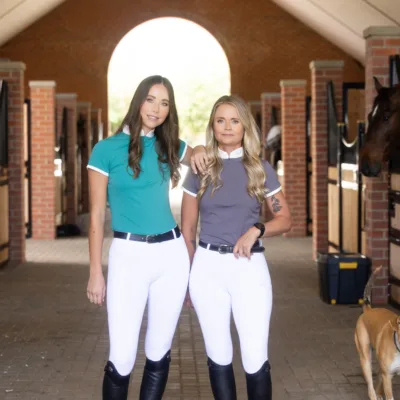 Blu Equestrian Legging Branco White