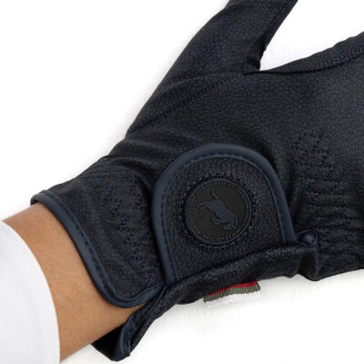 HAB Equestrian JP Serino Navy Full Gloves