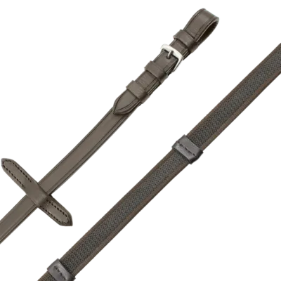 Capriole Suregrip Reins with Cleats Brown