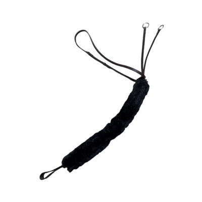 Unicorn Tack Sheepskin Martingale Cover Black