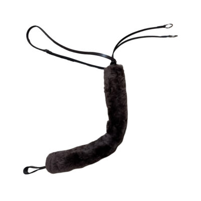 Unicorn Tack Sheepskin Martingale Cover Brown