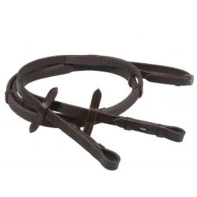 Unicorn Tack Soft Rubber Reins Brown