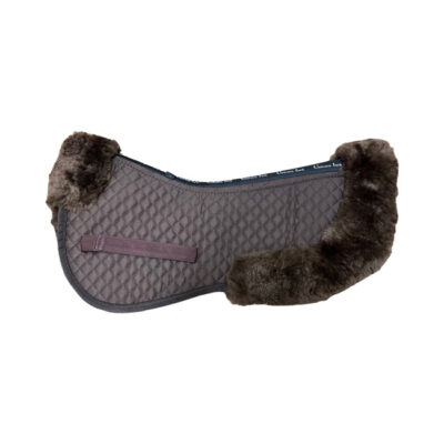 Unicorn Tack V Channel Merino Sheepskin High Wither Half Pad Brown