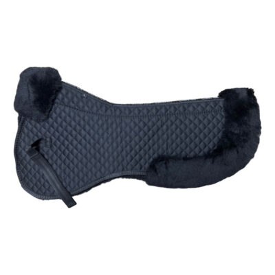 Unicorn Tack V Channel Merino Sheepskin High Wither Half Pad Black