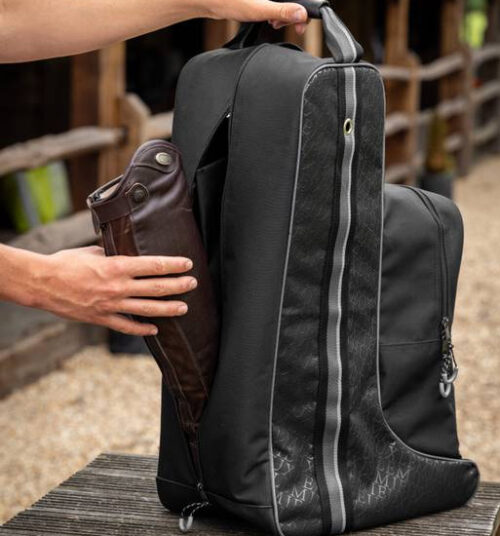 LeMieux Elite Pro Boot & Hat Bag Black - Image 3