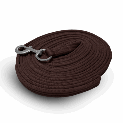 Lunging Rein Cushion Web 8m Brown