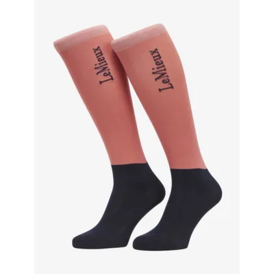 LeMieux Competition Socks Cranberry (Twin Pack)