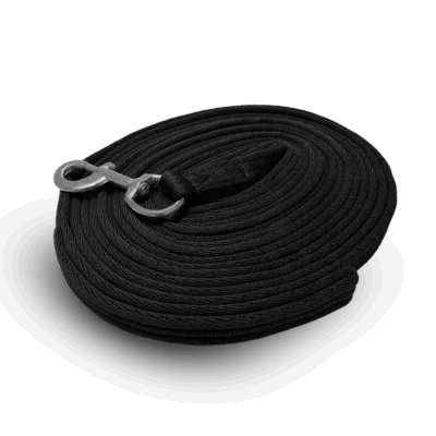 Lunging Rein Cushion Web 8m Black