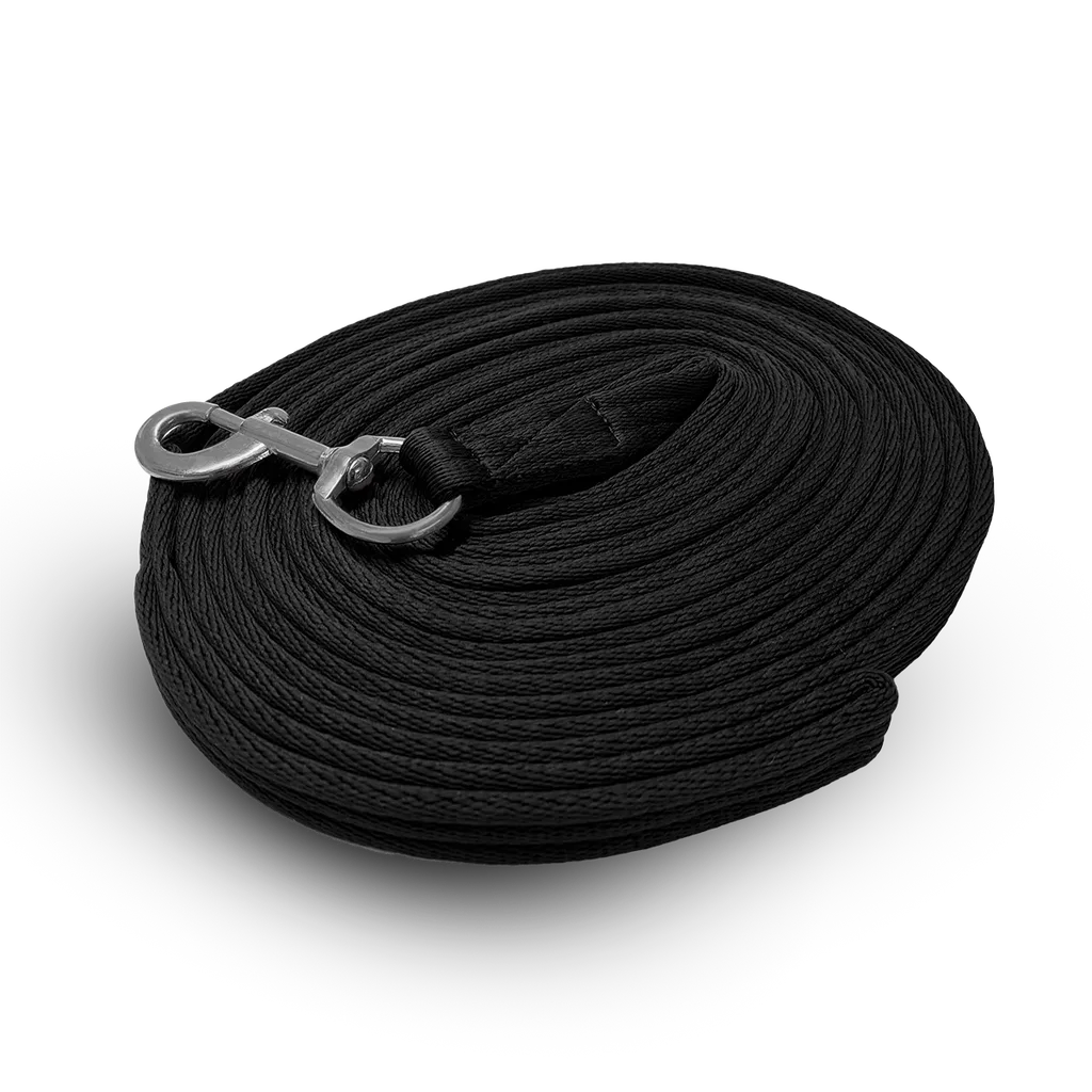 Lunging Rein Cushion Web 8m Black