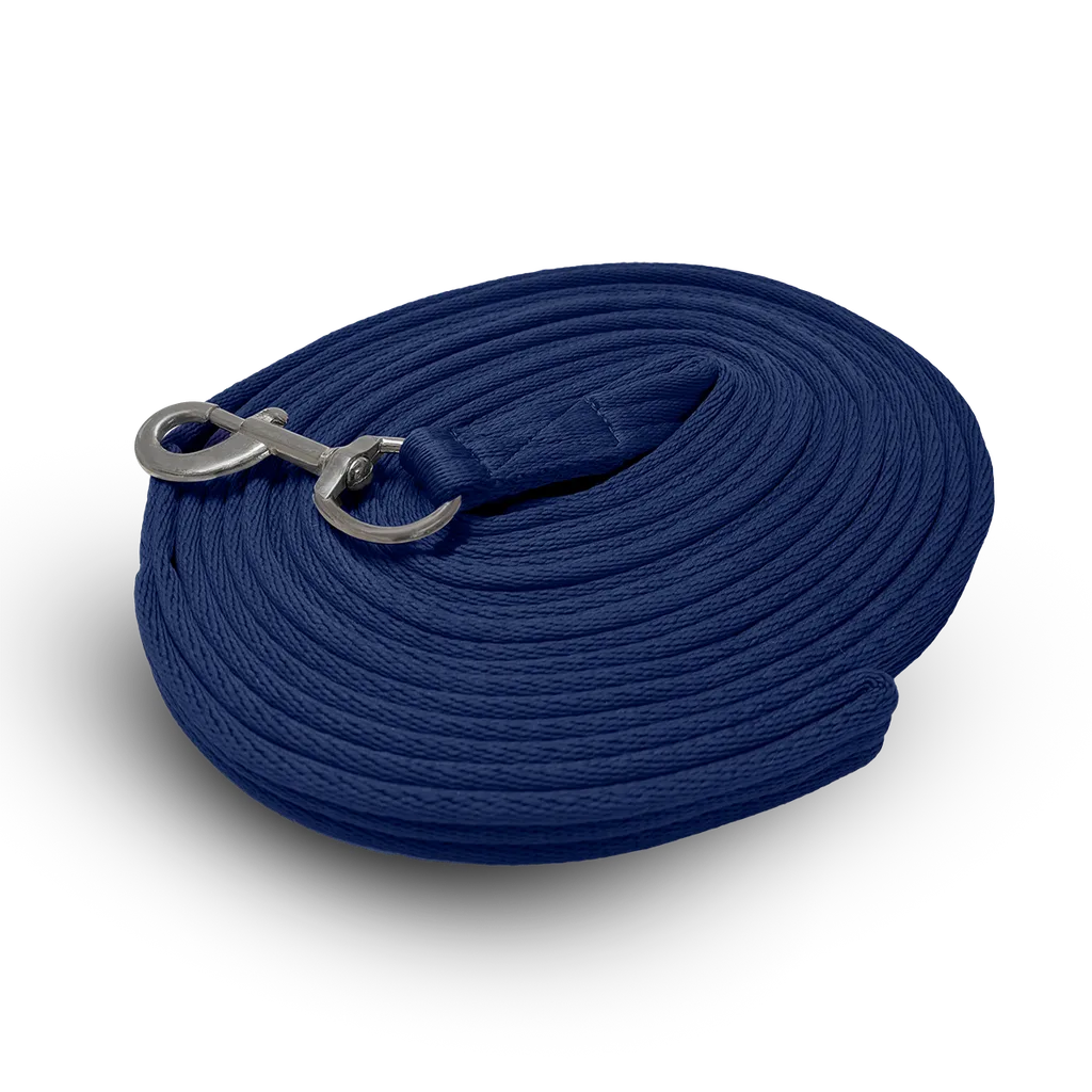 Lunging Rein Cushion Web 8m Navy