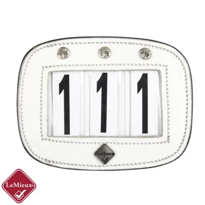 LeMieux Saddle Number Holder Diamante White