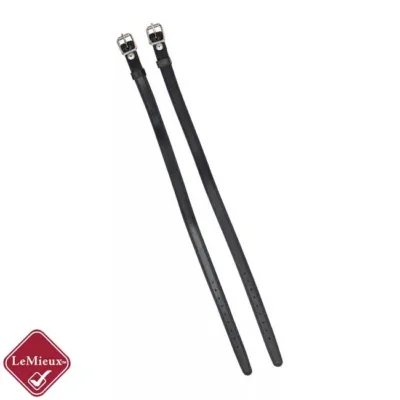LeMieux Rubber Spur Straps Black