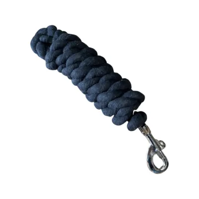 Unicorn Tack Cotton Rope Lead Black