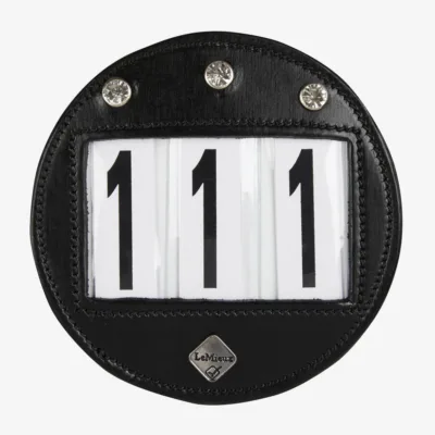 LeMieux Bridle Number Holder Diamante Black