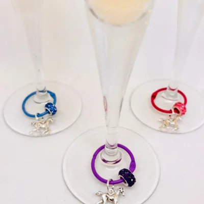 Meadow Sip Sets - charm drink identifiers - Silver Horse
