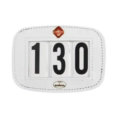 LeMieux Saddle Number Holder White