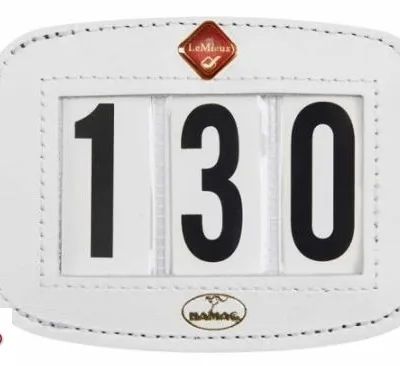 LeMieux Saddle Number Holder White