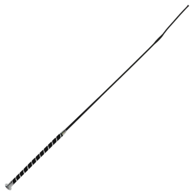 Dressage Whip Silver Spiral Handle