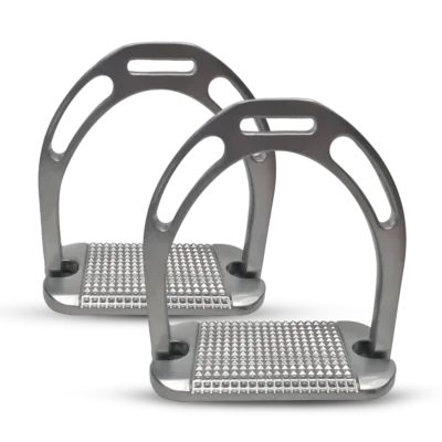 Aluminium Wide Base Stirrup Irons Silver