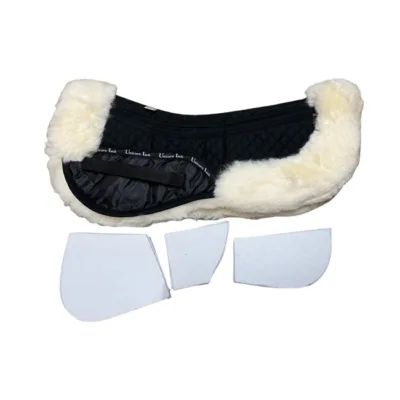 Unicorn Tack Merino Sheepskin High Wither Tri-Pad Natural