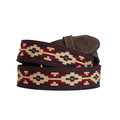 BGM Polo Argentine Woven Belt Cielo
