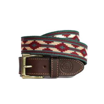 BGM Polo Argentine Woven Belt Tierra