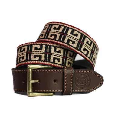 BGM Polo Argentine Woven Belt Piedra