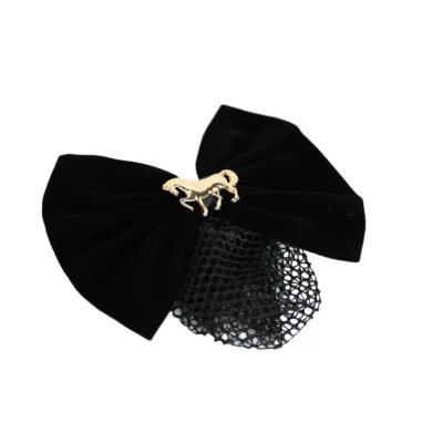 Hair Bow Black Velvet