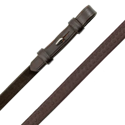 Capriole Rubber Grip Reins Brown