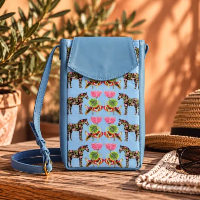 Henk Shoulder Bag - Equus Herd Blue Sky